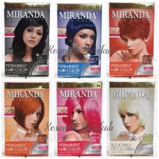 Pewarna Rambut / Hair Color Permanent Miranda Premium Bpom (ecer)