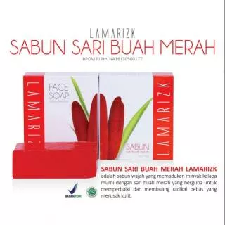 LAMARIZK SABUN SARI BUAH MERAH/ FACE SOAP LAMARIZK