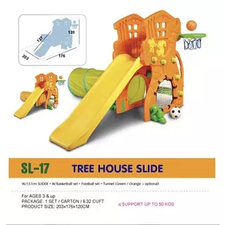 Mainan anak CHING CHING TREE HOUSE SLIDE
