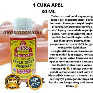 TERMURAH TONER CUKA APEL BRAGG BY GROSIASKINORI 30ML