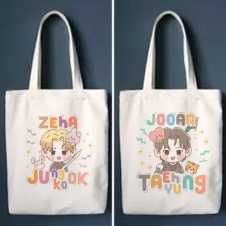 Totebag Tote Bag BTS Kpop Korea Jimin Jungkook Taehyung Kanvas