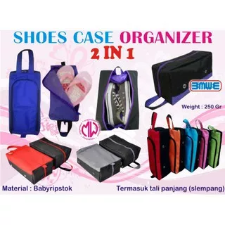Shoes case organizer 2 in 1 SCO ( Tas gym sepatu futsal, sepakbola, bag, badminton, running )