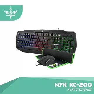 Keyboard & Mouse Gaming NYK KC-200 BONUS Mousepad Gaming