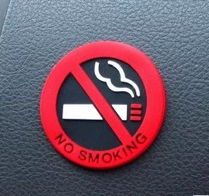Tanda No Smoking dari Karet (1 Set Isi 2)