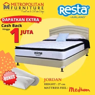 Springbed AIRLAND Resta Jordan FULL SET Kasur Spring Bed Pillow Top