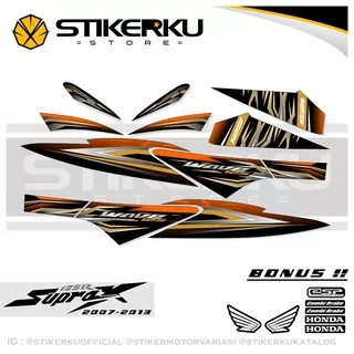 STRIPING SUPRA X 125 / CW / SW / BARU / STIKER SUPRA / STICKER / VARIASI / ORI / SMPLE 2007-2013 S4