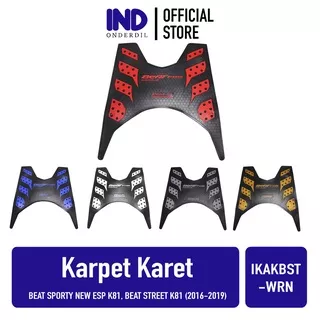 IND Onderdil Karpet Alas Kaki-Bordes Karet Merah Beat Sporty-Street FI-F1 New eSP K81 2016-2019