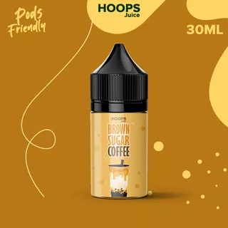 Liquid Hoops PODS Juice Brown Sugar Coffee 30ml 0mg Non Nic Saltnic Premium Liquid Vape Vapor