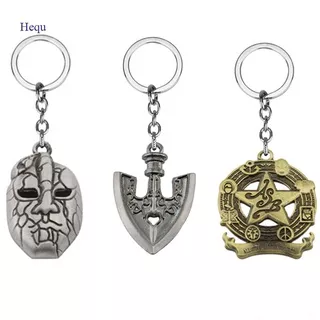 Hequ JoJo`s Bizarre Adventure Cosplay Prop Keyring Diamond Killer Queen Josuke Jotaro Higashikata Kujo Accessories