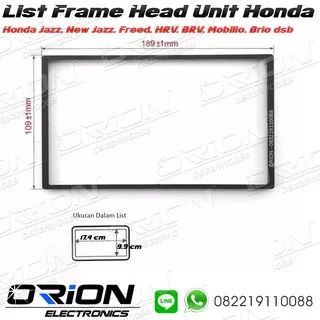 List Frame Head Unit Honda Jazz Freed HRV Mobilio BRV Brio Civic