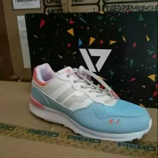 SEPATU PIERO JOGGER PREMIUM COTTON CANDY BLUE/WHITE/PEACH 2017 (100% ORIGINAL)