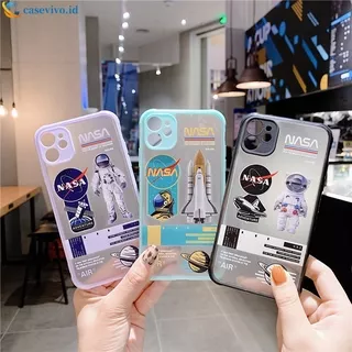 Casing For IPhone 12 pro max mini 11 PRO MAX For IPhone 6 7 6S 8 Plus X XR XSMAX Se 2020 6SPlus 7Plus 6Plus 8Plus XS OPPO A7 A5S A12 A9 2020 A5 2020 A54 A15 A15S Cool Interstellar Astronaut Camera Lens Protector Case
