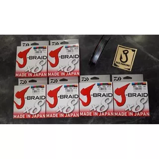 Senar Pe Daiwa J-Braid X8 Pe 0.6 Pe 0.8 Pe 1 Pe 1.2 Pe 1.5