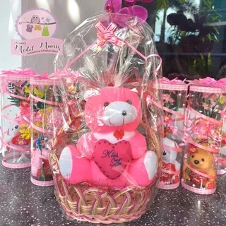 Kado Hampers boneka bunga Valentine