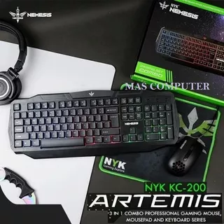 Keyboard Gaming NYK KC-200 ARTEMIS / Keyboard Gaming Combo Set KEYBOARD + MOUSE + MOUSEPAD