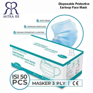 Masker 3 Ply Earloop Headloop Disposable Protective Face Mask – Masker Non Medis Sekali Pakai Hijab