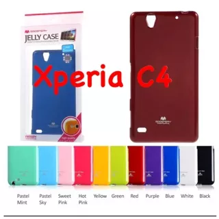 Sony Xperia C4 Original Mercury Goospery Jelly Glitter Case