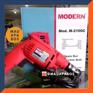 Modern M-2100C Mesin Bor Tangan Modern 10 mm Bolak Balik