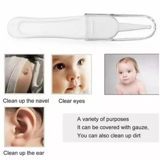 Pinset Bayi Pembersih Hidung Telinga Pusar Bayi dengan Penutup