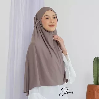 Hijab Bergo Tali Jilbab Khimar Syari Kerudung Instan Aisyah Size L