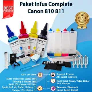 Paket Lengkap Infus Printer Canon iP2770 MP258 MP287 MP237 TS307 TS207