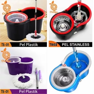 READY PROMO TERMURAH!! Spin Mop Magic Mop Super Mop Alat Pel Lantai dan Ember Peras Ultra Mop