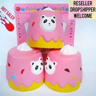 Squishy Jumbo Cake Panda Cream - Squishy Panda Kue Ulang Tahun