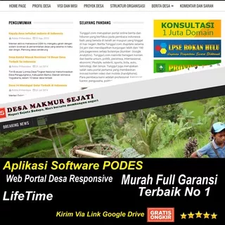 Aplikasi Software PODES Web Portal Desa Responsive