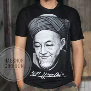 Kaos KHM.Hasyim Asy`ari-Kaos NU-kaos lengan pendek-kaos Tokoh NU-Kaos pendiri NU