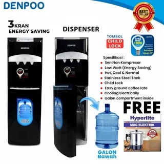 DISPENSER DENPOO DDB 29, DISPENSER GALON BAWAH, STANDING GALON BAWAH