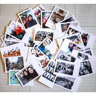 Foto polaroid (2R) laminasi doff/glossy