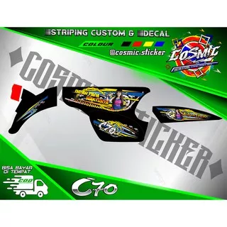 STRIPING C70 STIKER DECAL VARIASI STICKER MOTOR HONDA C70/OLONG JIHAN 23