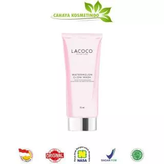 Lacoco en nature watermelon glow mask untyk meningkatkan kelembapan kulit asli produk herbal nasa