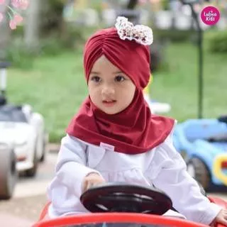 Hijab qonita daisy by lubna kids ORI / jilbab anak bayi lucu