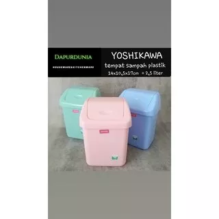 Tong sampah plastik yoshikawa segi ( PI-1012 )