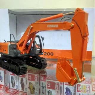 Diecast Zaxis 200 miniatur excavator Hitachi alat berat begho Beko harga murah