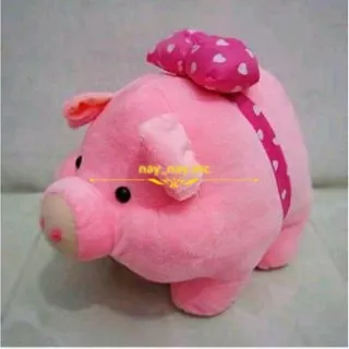 boneka babi pink
