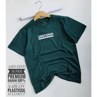 KAOS PRIA TSHIRT T-SHIRT  3 SECOND PROMO TERLARIS KAOS DISTRO  TERBARU 3SECOND THREESECOND THREE SECOND KAOS MURAH