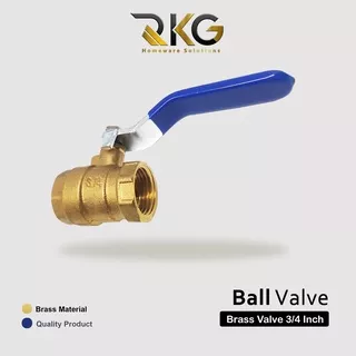 Stop Kran Kuningan 3/4 l Ball Valve Keran 3/4 Inci Inch