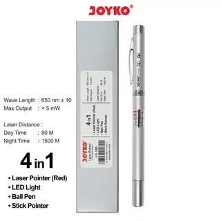 Laser Pointer 4 in 1 / Penunjuk Laser Joyko LP-100 (1 pcs)