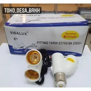 FITTING GANTUNG SAKLAR TARIK 2 LAMPU