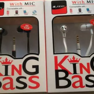 HEADSET/HANDSFREE ARMY KING BASS WITH MIC