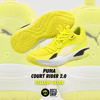 PUMA Court Rider Basketball Yellow/White