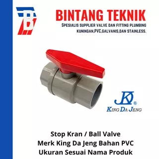 Ball Valve / Stop Kran 1 1/2 inch PVC KDJ