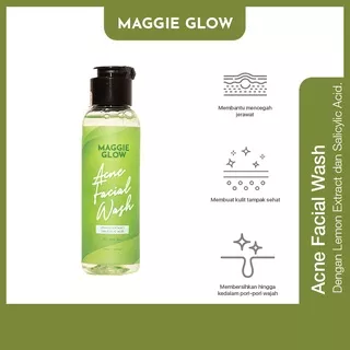 MAGGIE GLOW ACNE FACIAL WASH / Pembersih Kulit Wajah Berjerawat