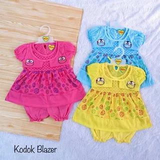 Stelan Baju Bayi Anak Cewek Perempuan 0-6Bulan Murah Lucu