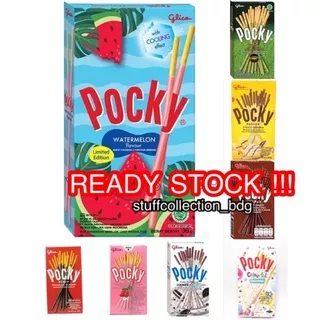 POCKY STICK ANEKA RASA WATERMELON COLOURFULL GREENTEA STRAWBERRY COKLAT BANANA MURAH BANDUNG