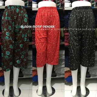 Promo Celana Aladin Wanita Pendek 3/4 motif - R2AJAKARTA