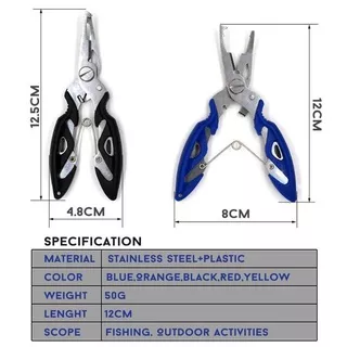 Tang Pancing Multifungsi Tang Capit Pancing Serbaguna / Tang Stainless Steel Serbaguna