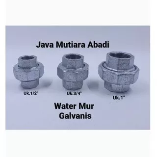 Water Mur/Union Besi Galvanis 1/2(inch)